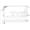 Radiateur, refroidissement du moteur 726-0014-R TYC 7260014R