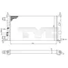Radiateur, refroidissement du moteur 725-0025-R TYC 7250025R