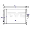 Radiateur, refroidissement du moteur 728-0056-R TYC 7280056R