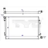 Radiateur, refroidissement du moteur 737-0062-R TYC 7370062R