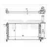 TYC Radiateur de refroidissement Moteur Compatible avec hayon modèles 2003
