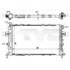 TYC Radiateur moteur pour OPEL: Zafira, Astra (Ref: 725-0041-R)