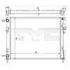 Radiateur, refroidissement du moteur 725-0043-R TYC 7250043R