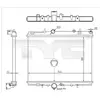 Radiateur, refroidissement du moteur 726-0018-R TYC 7260018R