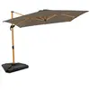 VONROC Premium Parasol Cantilever Pisogne 300x300cm - Dalles de parasol, base transversale et housse de protection incluses - Parasol carré - Pivotant à