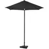 VONROC Parasol Torbole - Ø200cm - Parasol Premium - Anthracite/noir | ...