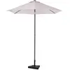 VONROC Parasol Torbole - Ø200cm - Parasol Premium - Beige | Incl. Pied en béton 20 kg.