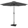 VONROC Parasol Recanati Ø300cm - Premium Haute Qualité parasol - gris...