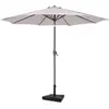 VONROC Parasol Recanati Ø300cm - Premium  Haute Qualité parasol - beig...