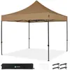 Vonroc - Tente de réception 3x3m - Premium, pliable, imperméable, UV50+, beige