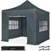VONROC Tente de réception Premium Easy-Up - 3x3 m Ensemble incl. paroi...