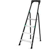 VONROC Escabeau pliant PRO en aluminium - 4 marches antidérapantes - C...