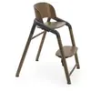 bugaboo Chaise haute enfant évolutive Giraffe base bois Warm Wood/gris