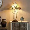 Lumilamp Clayre&Eef Lampe à poser 5186 avec abat-jour en verre ambre