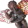 Lumilamp Clayre&Eef Lampe à poser 5LL-6049 Ange au style Tiffany