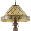 Lumilamp Clayre&Eef Lampadaire Diamond avec diffuseur style Tiffany