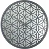 NeXtime NE-3194GS Horloge murale Dia. 50 Cm, Bois / Miroir, Gris