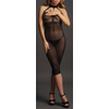 Robe Longue DES047 Résille Noire