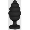 OUCH!Shots - Ouch! Plug Anal Bijou Regular Ribbed Diamond Heart Noir