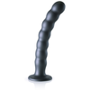 Plug en silicone BEADED G-SPOT L 20.5 x 3.2cm Gris 