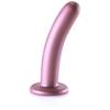 Plug en silicone SMOOTH G-SPOT M 14.5 x 3cm Rose 