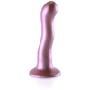 Plug en silicone CURVY G-SPOT 17 x 3.5cm Rose 
