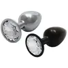 Shots - Ouch! Plug bijou Métallique Rond Gunmetal - Diamant