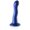 Plug en silicone CURVY G-SPOT 17 x 3.5cm Bleu 