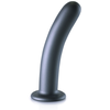 Plug en silicone SMOOTH G-SPOT L 17 x 3.5cm Gris 