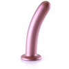 Plug en silicone SMOOTH G-SPOT L 17 x 3.5cm Rose 