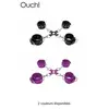 Menottes 4 attaches cuir de Ouch! (Couleur : NOIR)