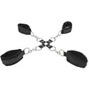 Ouch! Menottes Poignets & Chevilles Velcro Noires