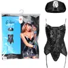 S-Line Costume de Policière sexy POLICE S/M Noir