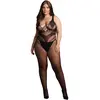Shots - Le Désir Catsuit Résille et Motifs Grande Taille