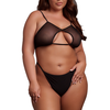INNY Soutien-Gorge Transparent Grande Taille Bravia Noir noir XL/XXXXL