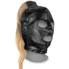 Shots - Ouch! Cagoule avec Queue de Cheval Blonde XTreme Mask With Blonde Ponytail