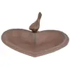 Mangeoire à oiseau - ESSCHERT DESIGN - Joli coeur - Fonte - Extérieur - Marron