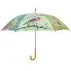Grand parapluie bois et métal toile polyester Oiseaux