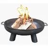Esschert Design Brasero Coupe à Feu en Acier Noir - Diam. 60cm 0,000000