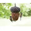 Esschert Design Mangeoire à oiseaux suspendu en forme de noix de métal