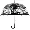 Esschert Design - Parapluie transparent noir Forêt