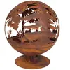 Esschert Design - Brasero demi-rond en métal