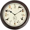 Esschert Design Horloge avec sons de chien