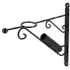 Porte drapeau en métal - Noir - D 3,6 x H 36 cm - Livraison gratuite