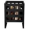 Esschert Design Brasero bas carré en acier ajouré 30 x 30 x 40 cm.