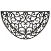 Esschert Design Paillasson tapis caoutchouc demi-lune - 68 x 40 cm