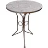 Esschert Design - Table en céramique et fer forgé