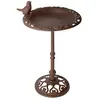 Esschert Design Bain d'oiseau en Fonte sur Pied 23 x 23 x 39 cm