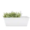 ESSCHERT DESIGN Jardinière en zinc blanc 40x15x15cm