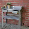Esschert Design Farm Folklore - Table de jardinage en pin et zinc gris